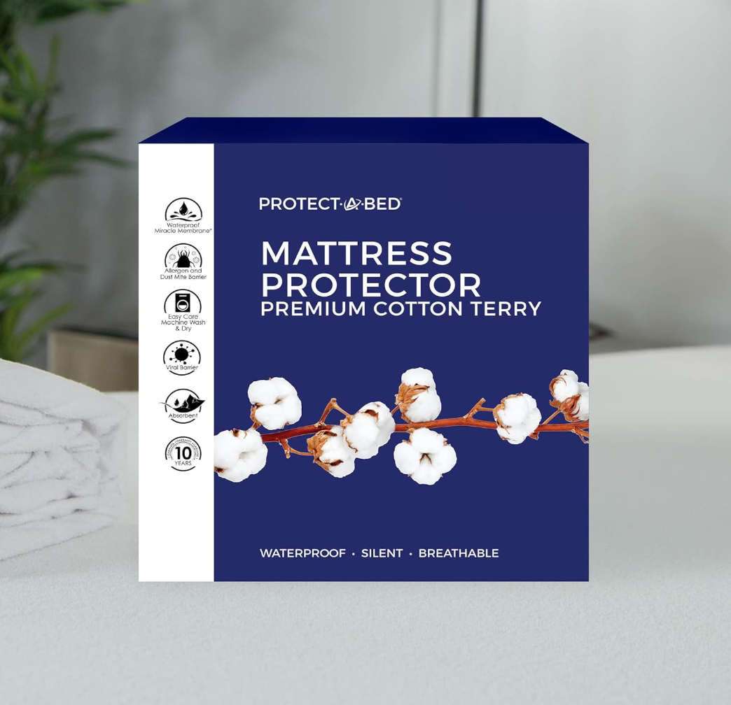 Protect-A-Bed Premium Waterproof Mattress Protector, Twin Size