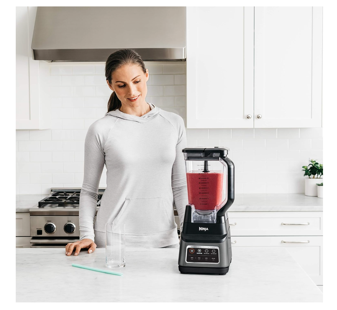 Ninja BN701C, Professional Plus Blender with 72oz Pitcher and Auto-iQ Presets, Black/Grey, 1400W (Canadian Version)