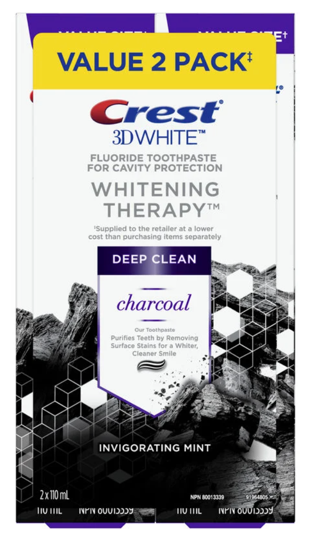 Crest 3D White Charcoal Whitening Therapy Toothpaste