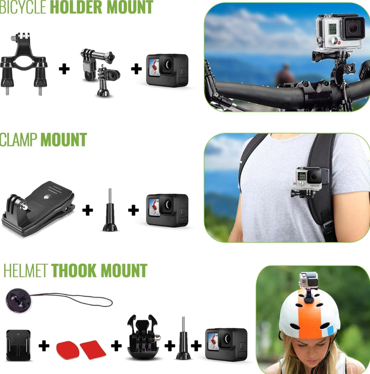 GoPro HERO12 (Hero 12) Black - with 50 Piece Accessory Kit and 2 Extra Batteries + 64GB Card - Waterproof Action Camera - 5.3K HDR, 27MP Photos, 1/1.9" Sensor, Live Streaming, Webcam, Stabilization