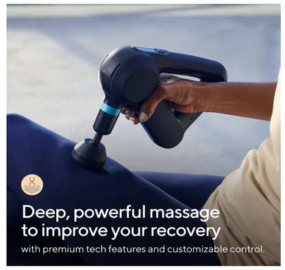 Theragun Elite Ultra-Quiet Handheld Deep Tissue Massage Gun - Bluetooth Enabled Percussion & Personal Massager for Pain Relief in Neck, Back, Leg, Hand, Shoulder and Foot (Black - 5th Gen)