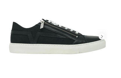 Versace Zip Low Cut Black Sneakers