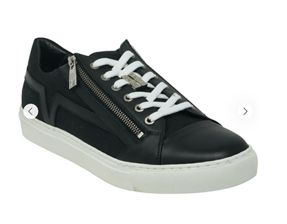 Versace Zip Low Cut Black Sneakers